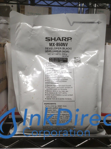 Genuine Sharp Mx850Nv Mx-850Nv Developer Black