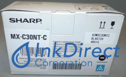 Genuine Sharp MXC30NTC MX-C30NT-C Toner Cartridge Cyan   MX C250 C300P C300W C301W