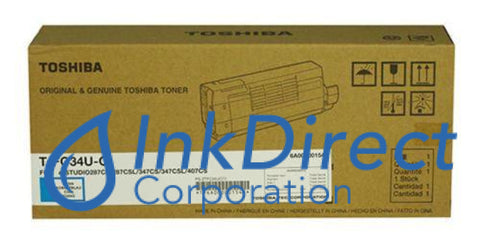 Genuine Toshiba T-FC34U-C TFC34UC Toner Cyan  e-Studio 287CS 347CS 407CS