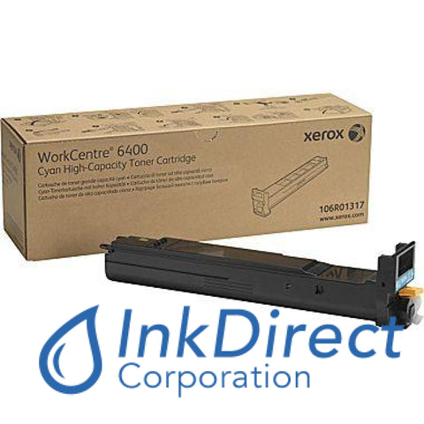 Genuine Xerox 106R1317 106R01317 Workcentre 6400 High Yield Toner Cartridge Cyan