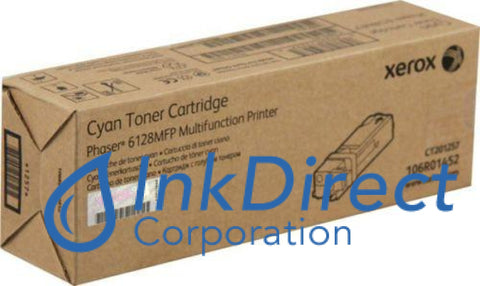 Genuine Xerox 106R1452 106R01452 Phaser 6128 Standard Yield Toner Cartridge Cyan
