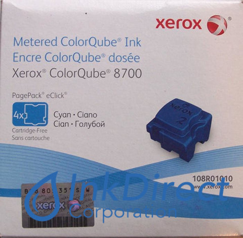Genuine Xerox 108R1010 108R01010 Colorqube 8700 Metered Ink Stick Cyan