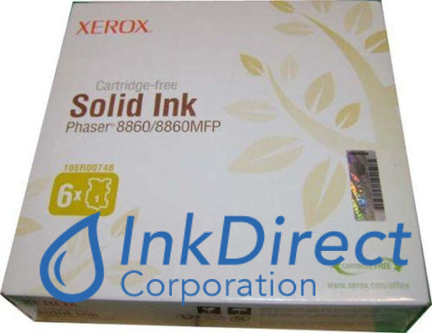 Genuine Xerox 108R748 108R00748 Phaser 8860 Ink Stick Yellow