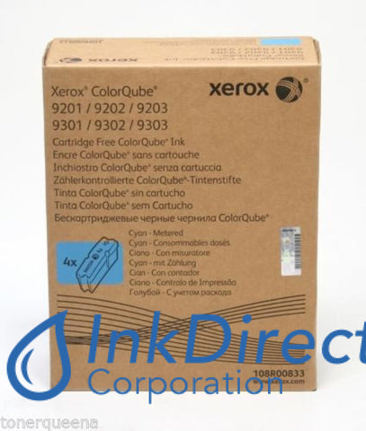 Genuine Xerox 108R833 108R00833 ( 108R829 ) Colorqube 9201 Metered Ink Stick Cyan