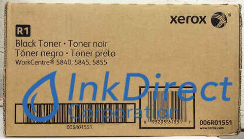 Genuine Xerox 6R1551 6R01551 006R01551 Toner Cartridge Black WorkCentre   5840,  5845,  5855,