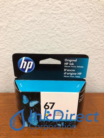HP 3YM55AN (HP 67) Ink Jet Cartridge Tri-Color Ink Jet Cartridge , HP   - InkJet Printer  DeskJet 1255,  2732,  2752,  2755,  Plus 4140,  Plus 4152,  Plus 4155,  Plus 4158,  ENVY  6052,  6055,  6058,  6075,  Pro 6452,  Pro 6455,  Pro 6458