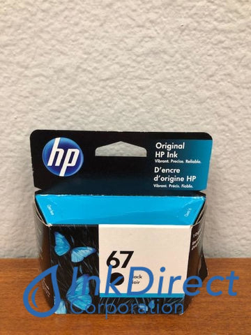 HP 3YM56AN (HP 67) Ink Jet Cartridge Black Ink Jet Cartridge , HP   - InkJet Printer  DeskJet 1255,  2732,  2752,  2755,  Plus 4140,  Plus 4152,  Plus 4155,  Plus 4158,  ENVY  6052,  6055,  6058,  6075,  Pro 6452,  Pro 6455,  Pro 6458