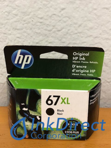 HP 3YM57AN (HP 67XL) Ink Jet Cartridge Black Ink Jet Cartridge , HP   - InkJet Printer  DeskJet 1255,  2732,  2752,  2755,  Plus 4140,  Plus 4152,  Plus 4155,  Plus 4158,  ENVY  6052,  6055,  6058,  6075,  Pro 6452,  Pro 6455,  Pro 6458