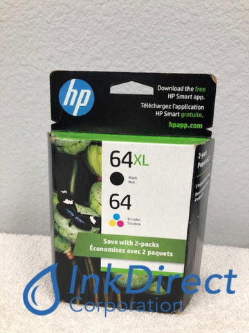 HP 3YP23AN HP 64XL Black 64 Color (N9J92AN N9J89AN) Ink Jet Cartridge Ink Jet Cartridge , HP   - Photo Printer  ENVY Photo 6255,  Photo 7155,  Photo 7855,