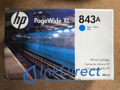HP C1Q58A 843A Ink Jet Cartridge Cyan PageWide XL 4000 MFP4500 MFP Ink Jet Cartridge , HP   - PageWide  XL 4000 MFP,  4000 Printer,  4500 MFP,  4500 Printer