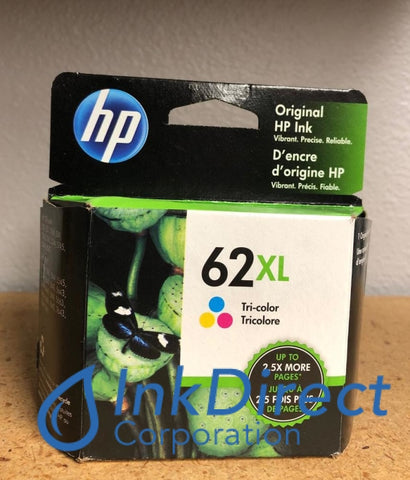 HP C2P07AN ( HP 62XL ) Ink Jet Cartridge Tri-Color Ink Jet Cartridge , HP - All-in-One ENVY 5540, 5660, 5665, 7645, - InkJet Printer OfficeJet 5742, 5744, 5745, 8040, - Multi Function OfficeJet 5740