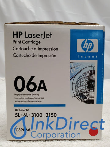 HP C3906A HP 06A Toner Cartridge Black ( Blue Box ) LaserJet 3100, 3150, 5L, 5L Xtra, 5L-FS, 6L, 6LSE, 6LXI