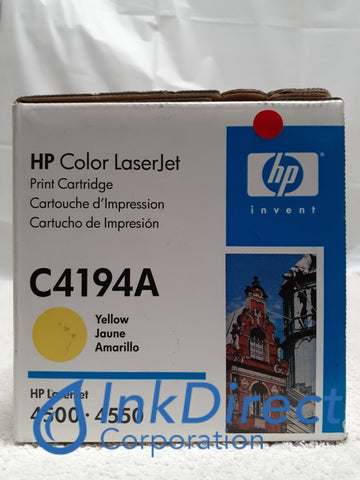 HP C4194A 4500 Toner Cartridge Yellow LaserJet 4500 4500DN 4500N 4550 Toner Cartridge