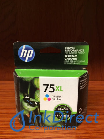 HP CB338WN SD435AN HP 75XL High Yield Ink Jet Cartridge Tri-Color Ink Jet Cartridge , HP - All-in-One PhotoSmart C4280, - InkJet Printer DeskJet D4260, D4280, - Multi Function OfficeJet 5730, 5740, 5750, 5780, 5788, - Photo Printer PhotoSmart C5280,
