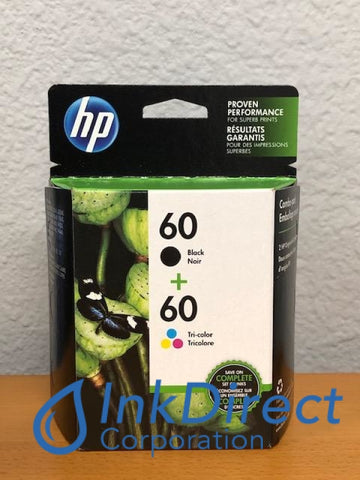 HP CD947FN CN067AA N9H63FN ( HP 60 Black 60 Color Combo Pack CC640WN CC643WN ) Ink Jet Cartridge Black & Color Ink Jet Cartridge , HP   - InkJet Printer  DeskJet D1660,  D2500,  D2545,  D2660,  D2680,  F2430,  F2480,   - Laser Printer DeskJet  D2530,  D2560