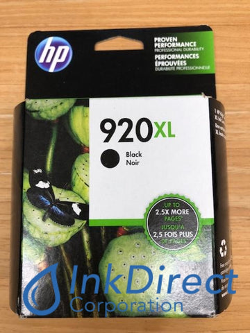 HP CD975AN HP 920XL High Yield Ink Jet Cartridge Black Ink Jet Cartridge , HP - InkJet Printer OfficeJet 6000, 6500, 6500A, 7000, 7500, 7500A