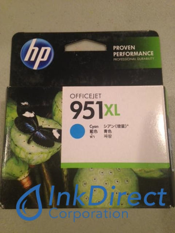 HP CN046AN HP 951XL High Yield Ink Jet Cartridge Cyan Ink Jet Cartridge , HP - All-in-One OfficeJet Pro 8600, - InkJet Printer OfficeJet Pro 8100