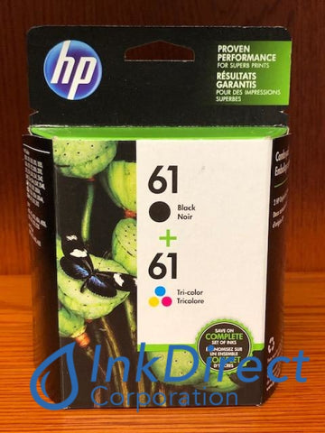 HP CR259FN HP 61 Black HP 61 Color Combo Pack ( CH561WN & CH562WN ) Ink Jet Cartridge Black & Color Ink Jet Cartridge , HP   - InkJet Printer  DeskJet 1000,  1010,  1050,  1055,  1056,  1510,  2050,  2540,  2549,  3000,  3050,  3050A,  3054,  3054A,  3056A,  3510,  ENVY  4500,  5530E,  5535,  OfficeJet  2620,  4630