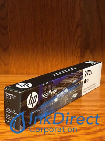 HP F6T80AN 972A Ink Jet Cartridge Black Ink Jet Cartridge , HP - Color LaserJet PageWide 377dw, PageWide Pro 300, 400, 452dn, 452dw, 452dwt, 477dn, 477dw, 500, 500dw, 577dw, 577z