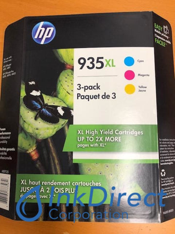HP F6U05BN HP 935XL Ink Jet Cartridge Cyan Magenta Yellow Ink Jet Cartridge , HP - InkJet Printer OfficeJet 6812, 6815, OfficeJet Pro 6230, 6230 ePrinter, 6830, 6835