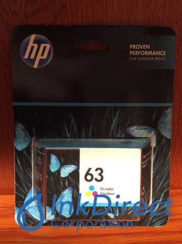 HP F6U61AN ( HP 63 ) Ink Jet Cartridge Tri-Color Ink Jet Cartridge , HP - All-in-One DeskJet 1112, 2130, 2132, 3630, 3632, ENVY 4512, 4520, OfficeJet 3830, 4650