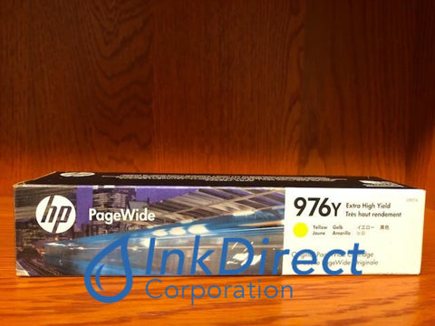 HP L0R07A 976Y Ink Jet Cartridge Yellow Ink Jet Cartridge , HP - Color LaserJet PageWide 377dw, PageWide Pro 300, 400, 452dn, 452dw, 452dwt, 477dn, 477dw, 500, 500dw, 577dw, 577z,