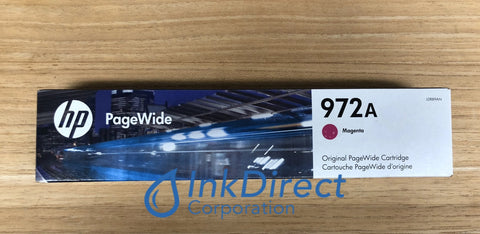 HP L0R89AN 972A Ink Jet Cartridge Magenta Ink Jet Cartridge , HP - Color LaserJet PageWide 377dw, PageWide Pro 300, 400, 452dn, 452dw, 452dwt, 477dn, 477dw, 500, 500dw, 577dw, 577z