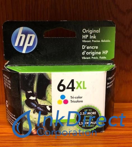 HP N9J91AN 64XL Ink Jet Cartridge Tri-Color – Ink Direct Corporation