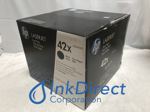 HP Q5942XD ( 2 * Q5942X ) HP 42X Dual Pack Toner Cartridge Black Laser Printer LaserJet 4250, 4250DTN, 4250N, 4250TN, 4350DTN, 4350N, 4350TN,