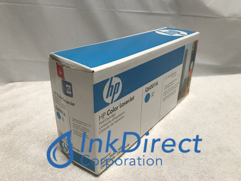 HP Q6001A ( HP 124A ) HP 2600 Toner Cartridge Cyan ( Blue Box ) Laser Printer Color LaserJet 1600, 2600, 2600N, 2605, 2605DN, 2605DTN, CM1015, CM1015MFP, CM1017MFP,