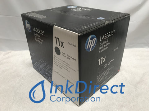 HP Q6511XD ( Q6511X * 2 ) HP 11X Dual Pack Toner Cartridge Laser Printer LaserJet 2400, 2410, 2420, 2420D, 2420DN, 2420TN, 2430DTN, 2430TN,