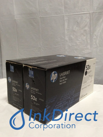 HP Q7553XD ( Q7553X * 2 ) HP 53X Dual Pack Toner Cartridge Black M2727 M2727NF M2727NFSP2015 P2015D P2015DN P2015DNRF P2015N P2015RF P2015X , HP - All-in-One LaserJet M2727, - Laser Printer LaserJet M2727NF, M2727NFS, P2015, P2015D, P2015DN, P2015DNRF, P2015N, P2015RF, P2015X,