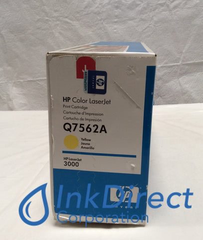 HP Q7562A 314A HP 3000 2700 ( Blue Box ) Toner Cartridge Yellow Toner Cartridge , HP - Laser Printer Color LaserJet 2700, 3000, 3000DN, 3000N,