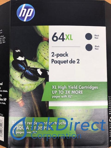 HP X4D94BN HP 64XL Twin Pack Ink Jet Cartridge Black ( 2 x N9J92AN ) Ink Jet Cartridge , HP   - Photo Printer  ENVY Photo 6255,  Photo 7155,  Photo 7855,