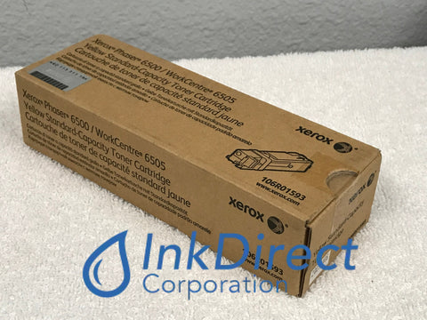 Xerox 106R1593 106R01593 Phaser 6500 Standard Yield Toner Cartridge Yellow